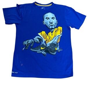 NIKE Kobe Bryant LA Lakers 2011 Black Mamba Cartoon Graphic SZ:S